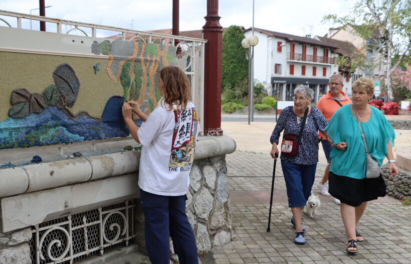 Les mains dans l'eau