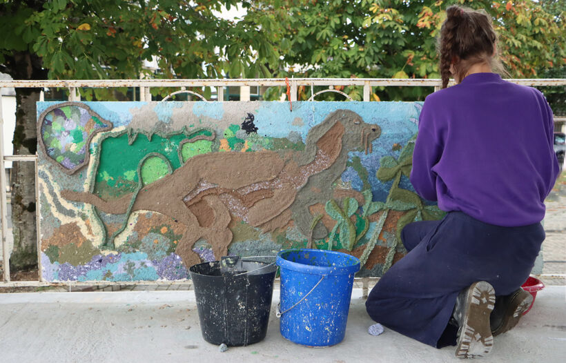 Les mains dans l'eau